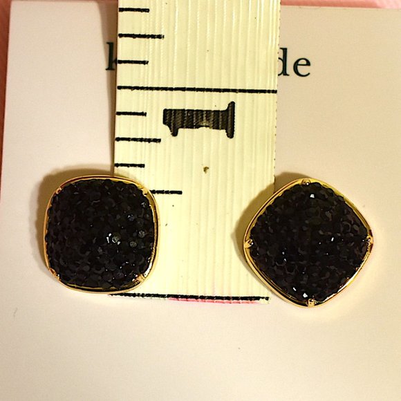 kate spade | pavé small square stud earrings - Picture 6 of 6
